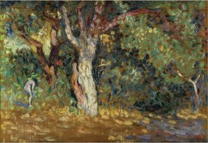 Etude De Sous-Bois Avec Femme Nue